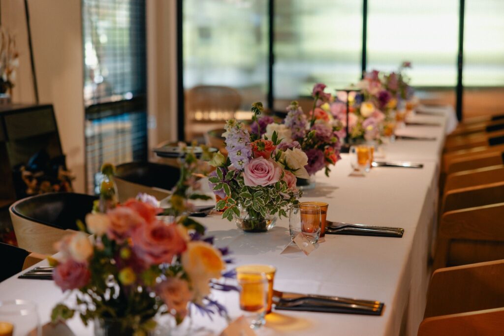 Intimate wedding setup at Under Der Linden colonial bungalow Singapore